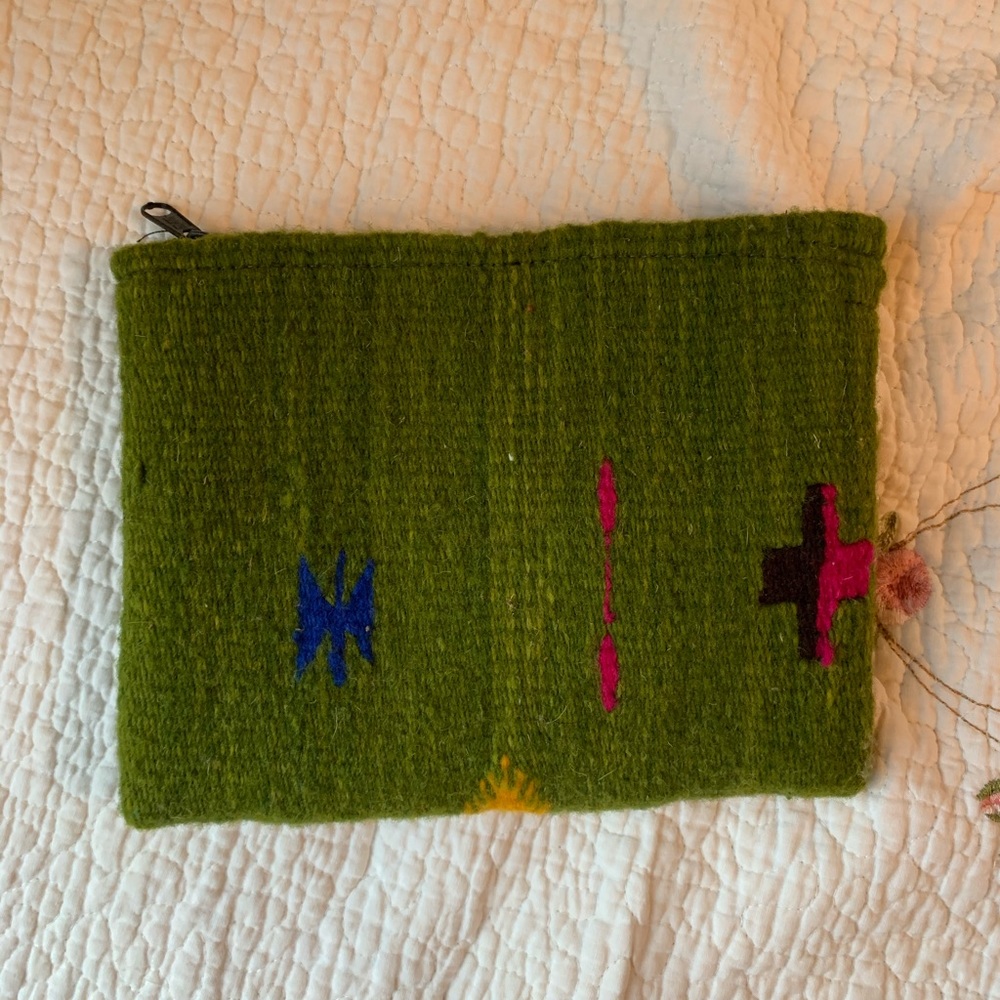 handmade zippered pouch
